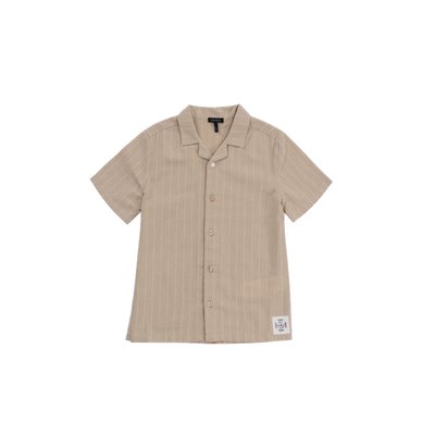 Chemise  coton bio motifs rayures IKKS