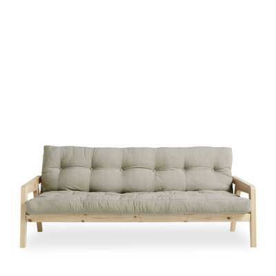 Canapé convertible en bois naturel et tissu - GRAB KARUP DESIGN