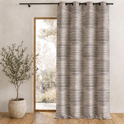 Rideau en jacquard fantaisie et graphique HOME MAISON
