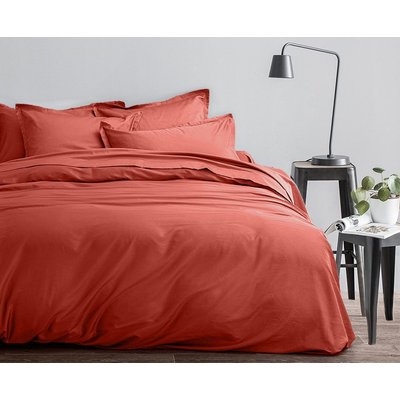 Parure housse de couette satin de coton, unie, Sati C DESIGN HOME TEXTILE