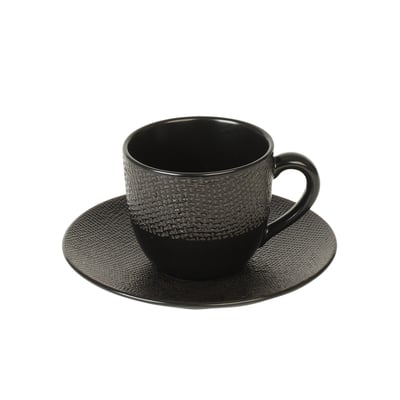 Tasse à café et sous-tasse Vésuvio   12 cl (lot de 6) TABLE PASSION