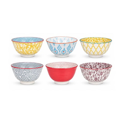 Lot de 6 grands bols design 1, SABAE ARTIME