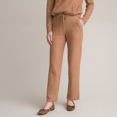 Pantalon droit en maille tricot ANNE WEYBURN