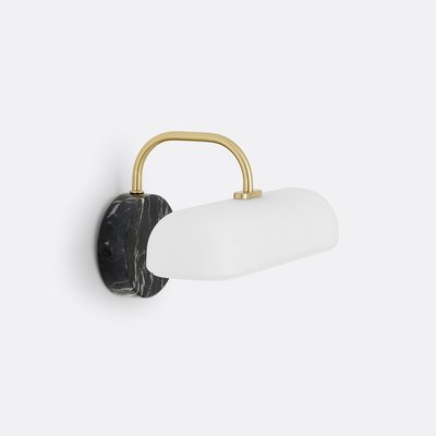 Nota Opaline Glass, Brass and Marble Wall Lamp LA REDOUTE INTERIEURS