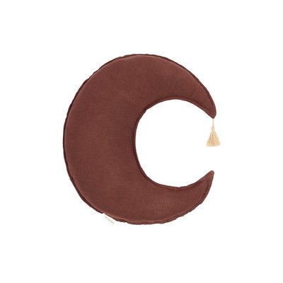 Coussin Lune L1N0 en lin français lavé NOBODINOZ