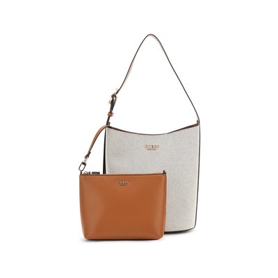 Sac D'épaule Nicolette En Toile GUESS