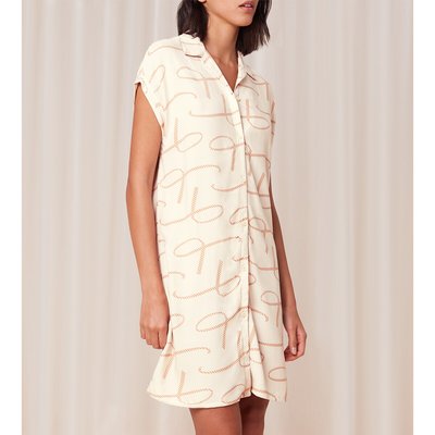 Boyfriend Fit Printed Nightshirt with Short Sleeves TRIUMPH