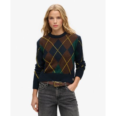 Pull losange femme outlet