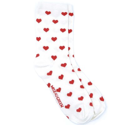 Chaussettes cœurs Guilia MISE AU GREEN