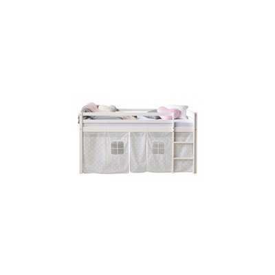 Lit mezzanine rideau design etoiles hes HOMESTYLE4U