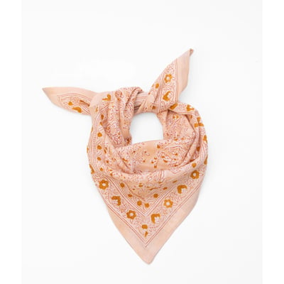 Foulard enfant en coton sarika poudre BINDI ATELIER
