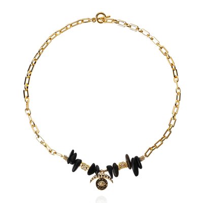 Collier chaîne avec pampilles et cabochon central MARAVILLAS HIPANEMA