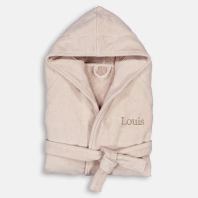 Peignoir à capuche, en éponge velours personnalisé, TRIZIE LA REDOUTE INTERIEURS