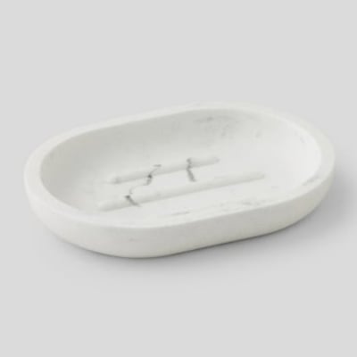 Porte savon en polyrésine effet marbre MONOPRIX MAISON