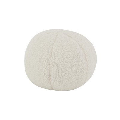 Coussin en bouclette blanc Boule AUBRY GASPARD