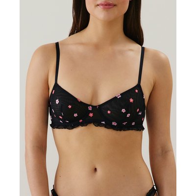 Soutien-gorge corbeille en tulle avec broderies FIORDALIZ UNDIZ