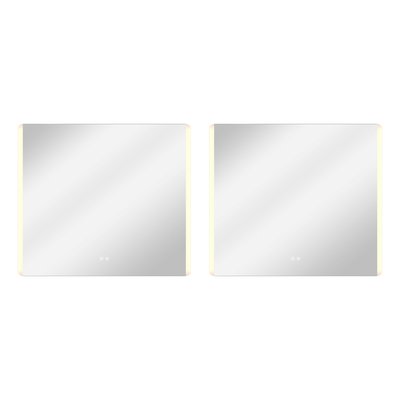 Lot de 2 miroirs lumineux LED anti-buée, EASY SENSEA