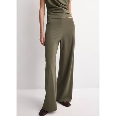 Pantalon droit taille élastique MANGO