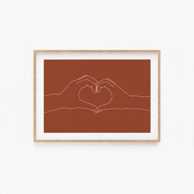 Amore, affiche seule 30x40cm COTTON BIRD