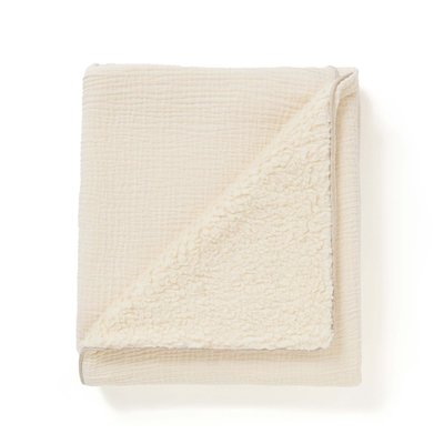 Couverture plaid bébé en polaire et coton Oeko-Tex LES ESSENTIELS COCOEKO