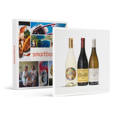 Sélection Châteauneuf-du-Pape : 3 vins de renom livrés à domicile - SMARTBOX - Coffret Cadeau Gastronomie SMARTBOX