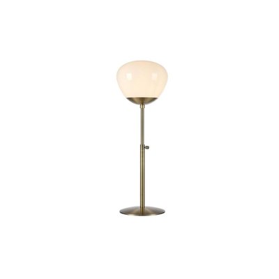Lampe à poser en verre blanc et métal noir Rise Markslojd MARKSLODJ
