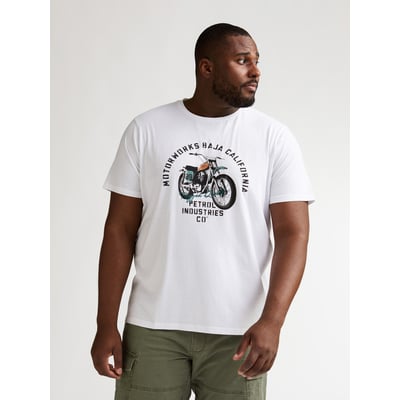 T-shirt imprimé grande taille geyser PETROL INDUSTRIES