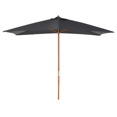 Parasol droit rectangulaire grande taille dim. 3L x 2l x 2,5H m OUTSUNNY