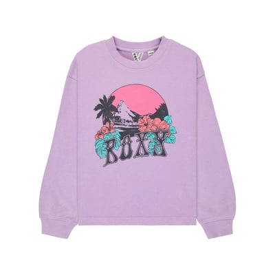 T-Shirt, manches longues, col rond, Uni. ROXY