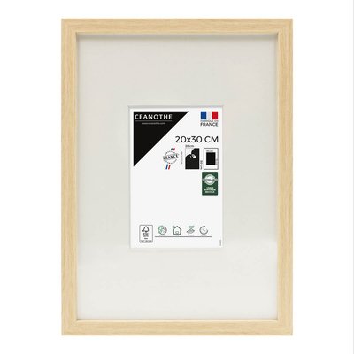 Cadre Photo Avec Passe-partout 20x30 Cm/a4 Résine Recyclée WILD CEANOTHE