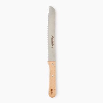 Couteau à pain, manche en bois de hêtre MONOPRIX