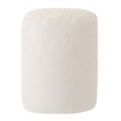 Pouf ottoman en laine bouclée MX HOME