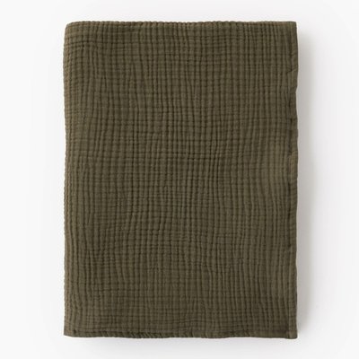 Plaid gaze de coton uni, 100% coton MONOPRIX