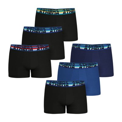 Boxers, lot de 6, full stretch ATHENA