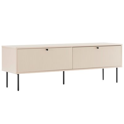 Meuble TV en acier et MDF décor mélaminé FSC® 150 cm, ROMEO OVIALA