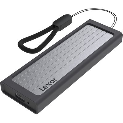 Disque dur SSD externe 2To Finition alu + Rugged Bumper LEXAR