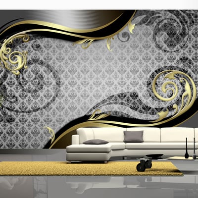 Papier peint intissé panoramique Golden snail EDEN