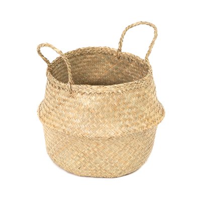 Panier de rangement en jonc de mer avec poignées Belly M COMPACTOR