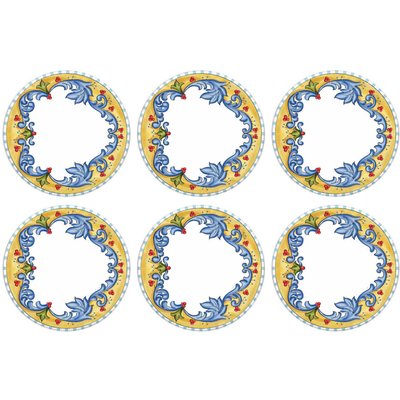 Assiettes en céramique Limoncello (Lot de 6) 26 cm HANAH HOME