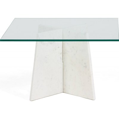 Table basse en marbre et verre design RECOLLECTION