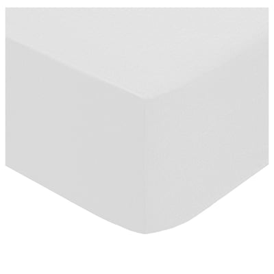 Drap housse percale de coton uni 90 x 190 cm Harmonie tilleul EDEN