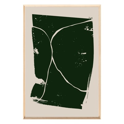Tableau Mural Encadré Abstraction Noir Profond ABSTRAIT CEANOTHE