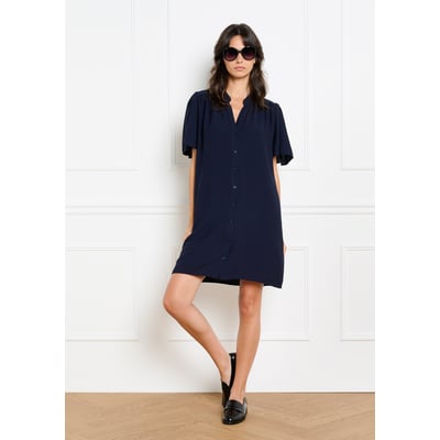 Robe chemise fluide manches papillon LOLALIZA