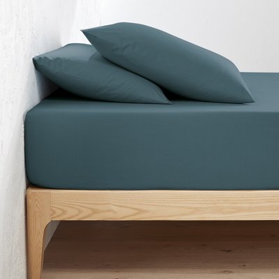 Fixleintuch Scenario, Perkal aus Bio-Baumwolle uni LA REDOUTE INTERIEURS