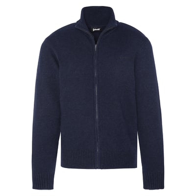 Cardigan zippé en lambswool SCHOTT