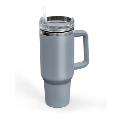 Tumbler mug isotherme avec paille en inox KITCHEN UTILITY