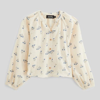 Blouse imprimée en gaze de coton MONOPRIX