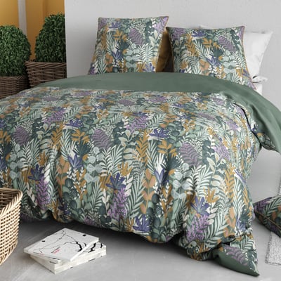 Parure housse de couette en coton imprimée, Pampa C DESIGN HOME TEXTILE