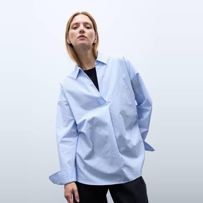 Blouse manches longues rayée en coton BIO GOTS MONOPRIX