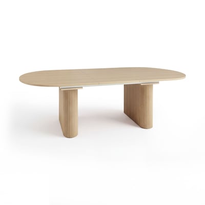 Table extensible 180-230cm en bois effet naturel, NOCERA NOW'S HOME